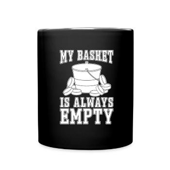 Hockey sur glace gardien de but Puck de gardien de but - Mug uni - noir - Devant