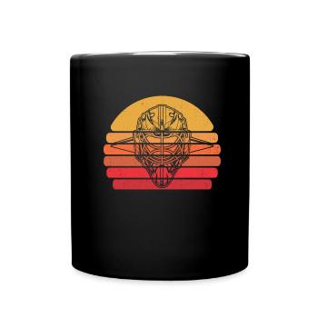 Masque de hockey sur glace de gardien de but - Mug uni - noir - Devant