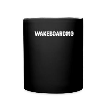 Wakeboard Wakeboarder ECG Heartbeat - Mug uni - noir - Devant