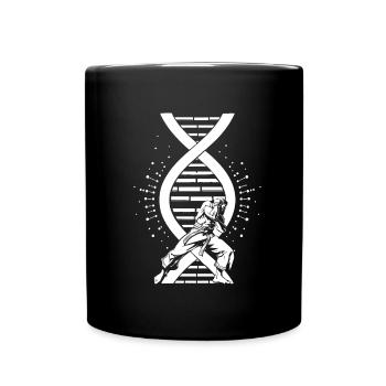 La danse martiale de capoeira est dans mon ADN - Mug uni - noir - Devant