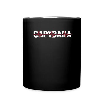 Rythme cardiaque de l’ECG Capybara Wasserschwein - Mug uni - noir - Devant