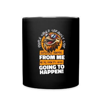 Bartagame Bearded Dragon - Full Colour Mug - black - Front