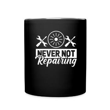 Mécanicien d’avion - Mug uni - noir - Devant