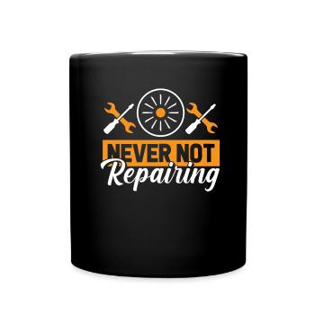 Mécanicien d’avion - Mug uni - noir - Devant