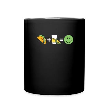 Tacos - Mug uni - noir - Devant
