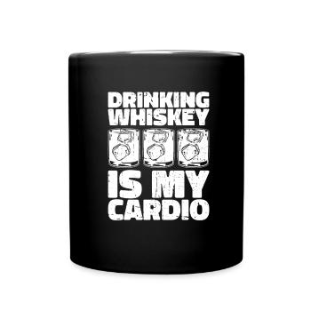 Whisky Whisky Citation Cardio Drôle - Mug uni - noir - Devant