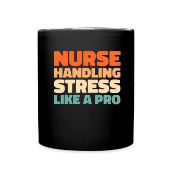 Infirmier - Mug uni - noir - Devant