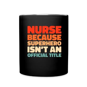 Infirmier - Mug uni - noir - Devant