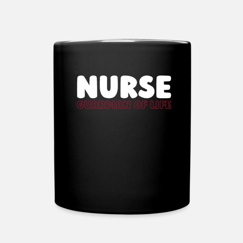 Krankenschwester - Tasse einfarbig - Schwarz