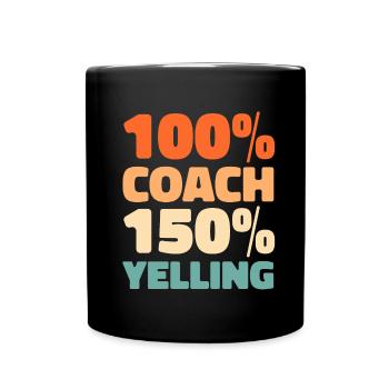 Entraîneur de football - Mug uni - noir - Devant
