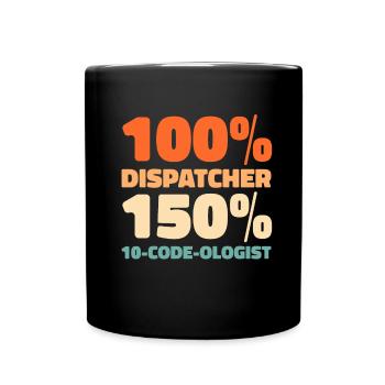 Emergency Call Control Center Operations Center - Full Colour Mug - black - Front