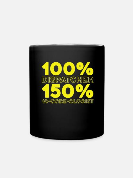 Emergency Call Control Center Operations Center - Full Colour Mug - black