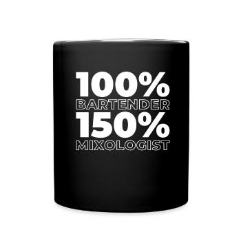 Barkeeper Bartender - Tasse einfarbig - Schwarz - Vorne