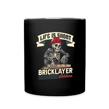 Bricklayer - Full Colour Mug - black - Front