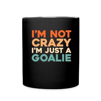 Eishockey Torwart - Tasse einfarbig - Schwarz - Vorne