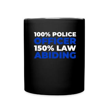 Feuerwehrmann - Tasse einfarbig - Schwarz - Vorne