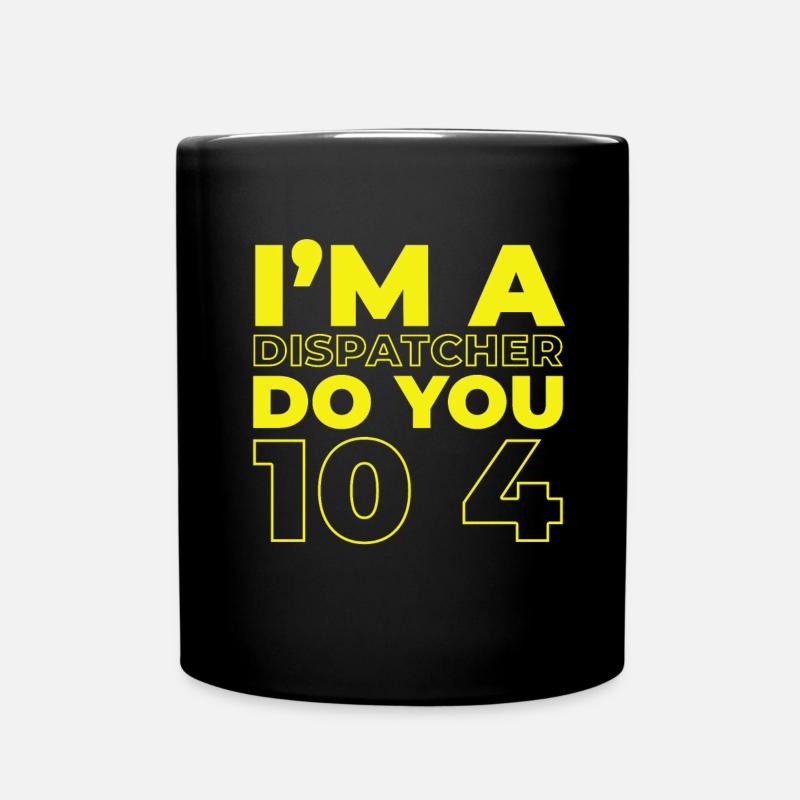 Notruf Leitstelle Einsatzzentrale Blah Blah Blah - Tasse einfarbig - Schwarz