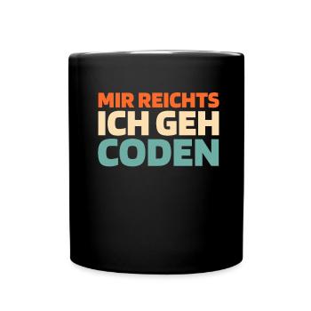 Développeur, Codeur, Programmeur - Mug uni - noir - Devant