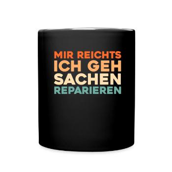 Car Mechanic - Full Colour Mug - black - Front