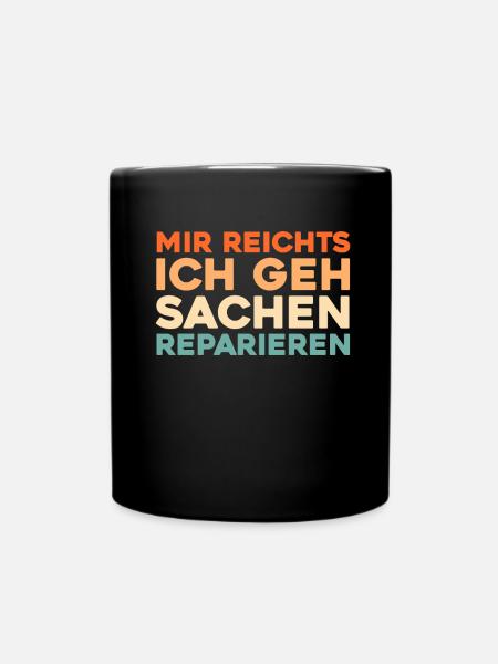 Kfz Mechaniker - Tasse einfarbig - Schwarz