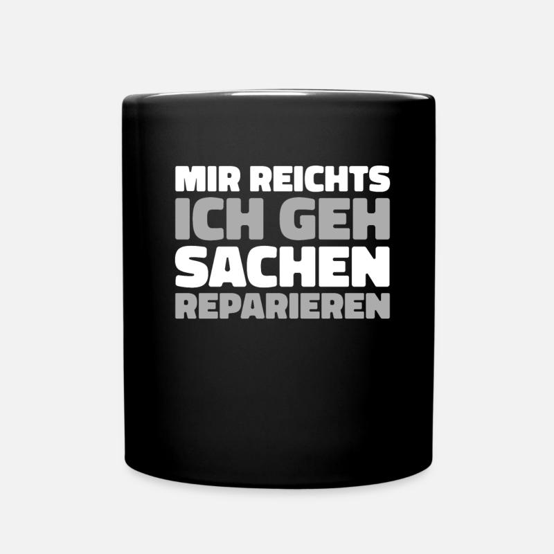 Postbote Briefträger - Tasse einfarbig - Schwarz