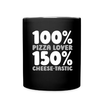 Pizza - Mug uni - noir - Devant