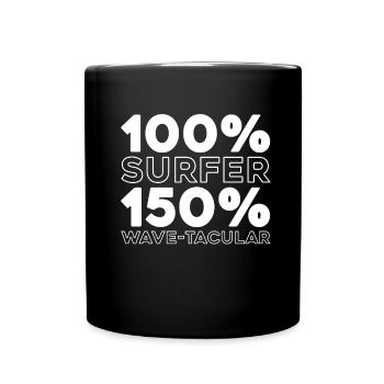 Surfer Surfen - Tasse einfarbig - Schwarz - Vorne