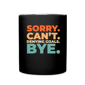 Eishockey Torwart - Tasse einfarbig - Schwarz - Vorne