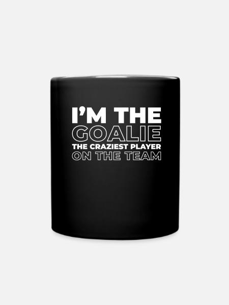 Ice Hockey Goalkeeper Crazy Tendy - Full Colour Mug - black