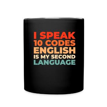 Emergency Call Control Center Operations Center - Full Colour Mug - black - Front
