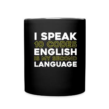 Emergency Call Control Center Operations Center - Full Colour Mug - black - Front