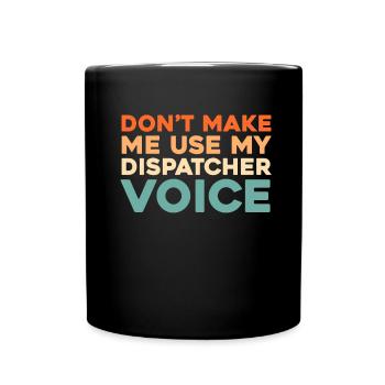Emergency Call Control Center Operations Center - Full Colour Mug - black - Front