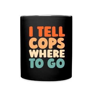 Emergency Call Control Center Operations Center - Full Colour Mug - black - Front
