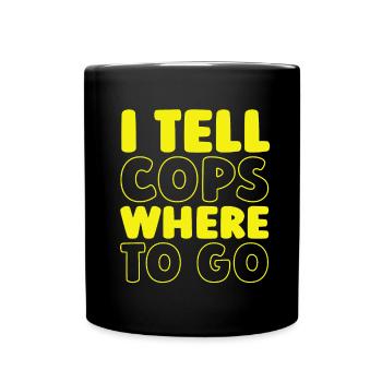 Emergency Call Control Center Operations Center - Full Colour Mug - black - Front
