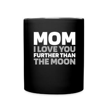 Lune Luna Amour Lune Maman - Mug uni - noir - Devant