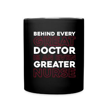 Infirmier - Mug uni - noir - Devant