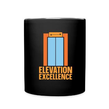 Elevator Elevator - Full Colour Mug - black - Front