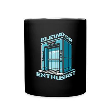 Elevator Elevator - Full Colour Mug - black - Front
