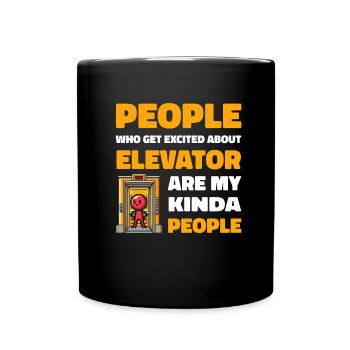 Elevator Elevator - Full Colour Mug - black - Front