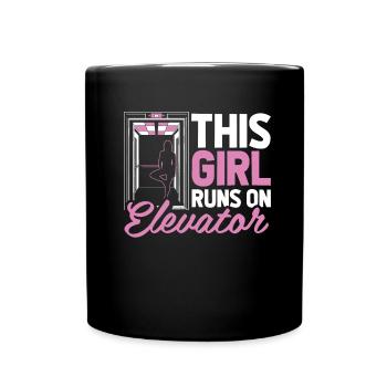 Elevator Elevator - Full Colour Mug - black - Front