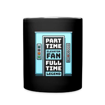 Elevator Elevator - Full Colour Mug - black - Front