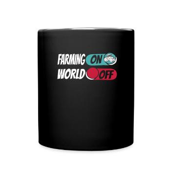 Farmer Farming On World Off - Full Colour Mug - black - Front