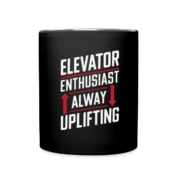 Elevator Elevator - Full Colour Mug - black - Front