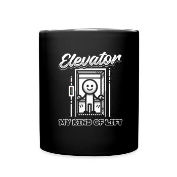 Elevator Elevator - Full Colour Mug - black - Front
