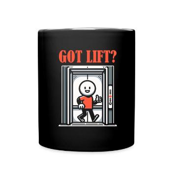 Elevator Elevator - Full Colour Mug - black - Front