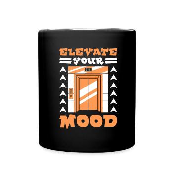 Elevator Elevator - Full Colour Mug - black - Front
