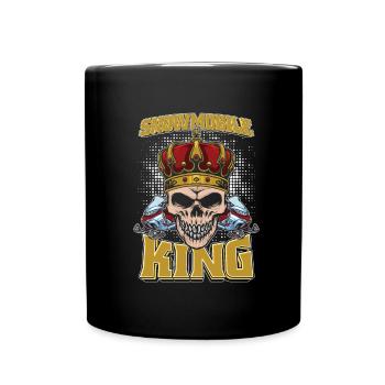 Motoneige Motoneige Crâne - Mug uni - noir - Devant