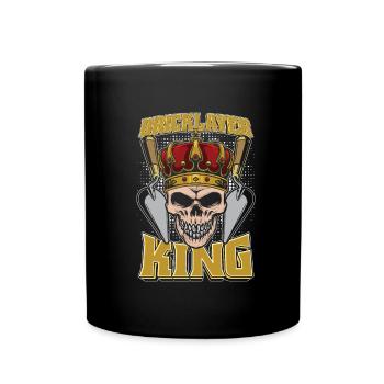 Maurer Roi maçon - Mug uni - noir - Devant