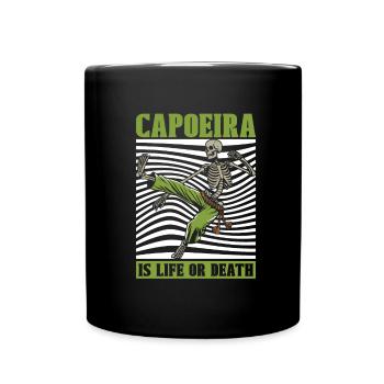 Capoeira Martial Dance Skeleton - Full Colour Mug - black - Front