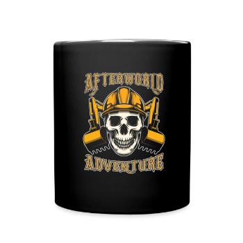 Aventure du conducteur d’excavatrice dans l’après-monde - Mug uni - noir - Devant